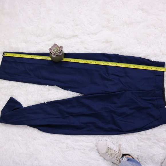NWT Calvin Klein wool blend navy dress pants - Picture 8 of 9